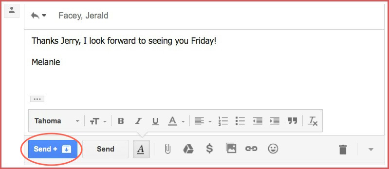 where is the send button in gmail for mac